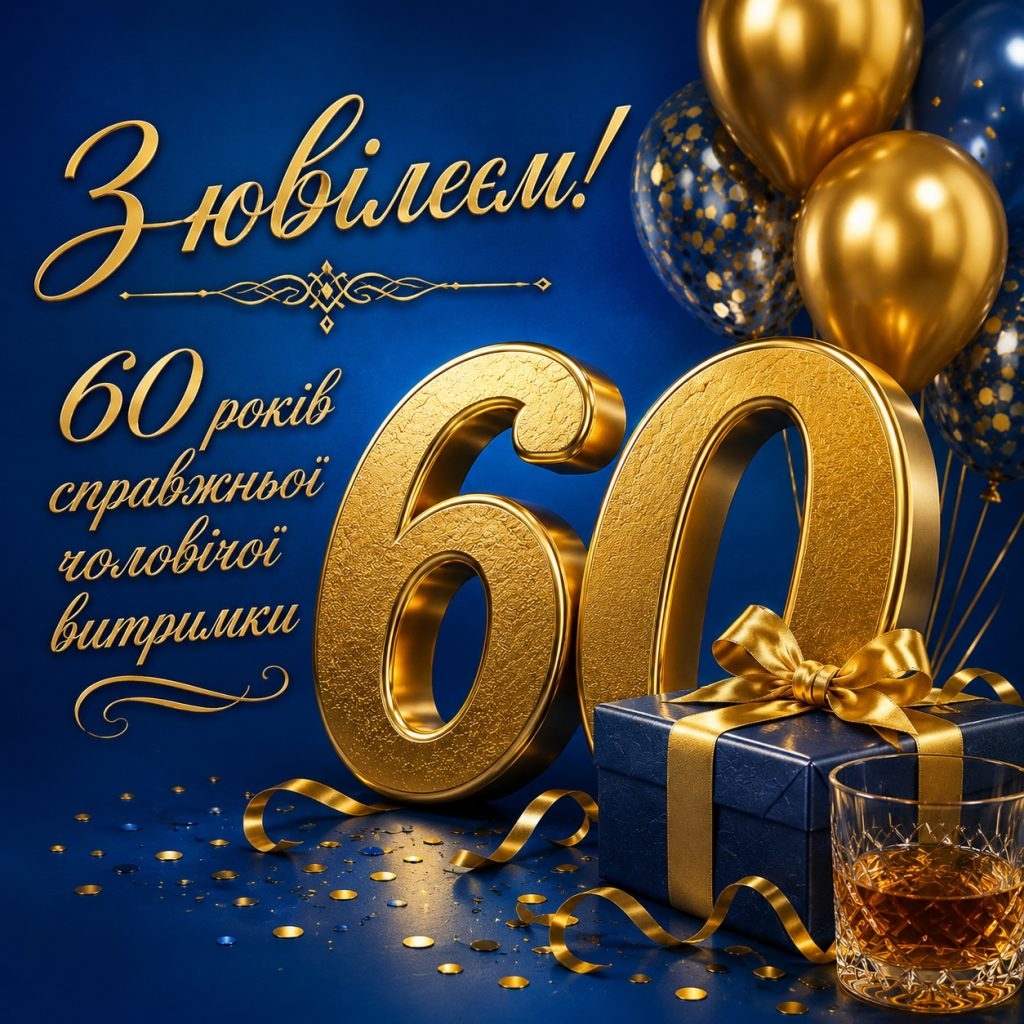Привітання з 60 річчям своїми словами