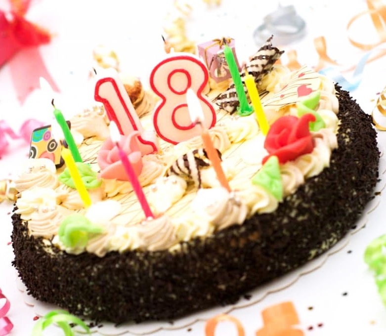 Привітання з 18 річчям дівчині
