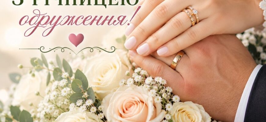 Короткі привітання з річницею весілля: влучні, щирі та лаконічні побажання для будь-якої нагоди