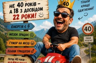 Прикольні привітання з 40 річчям своїми словами: мега-добірка гумористичних, драйвових та влучних побажань