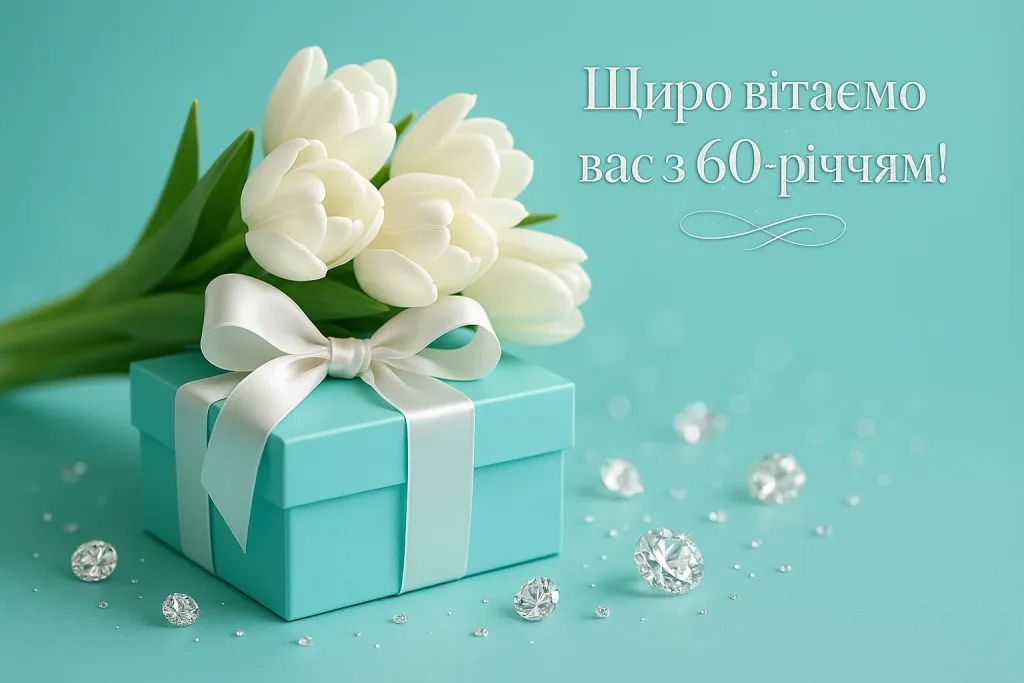 Привітання з 60 річчям жінці