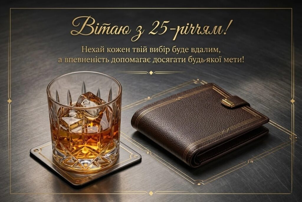 Привітання з 25 річчям хлопцеві