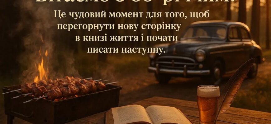 Привітання з 55 річчям мужчині: велика колекція мудрих, красивих та урочистих слів до сильного ювілею