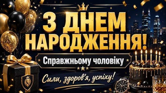 Привітання для чоловіка з днем народження