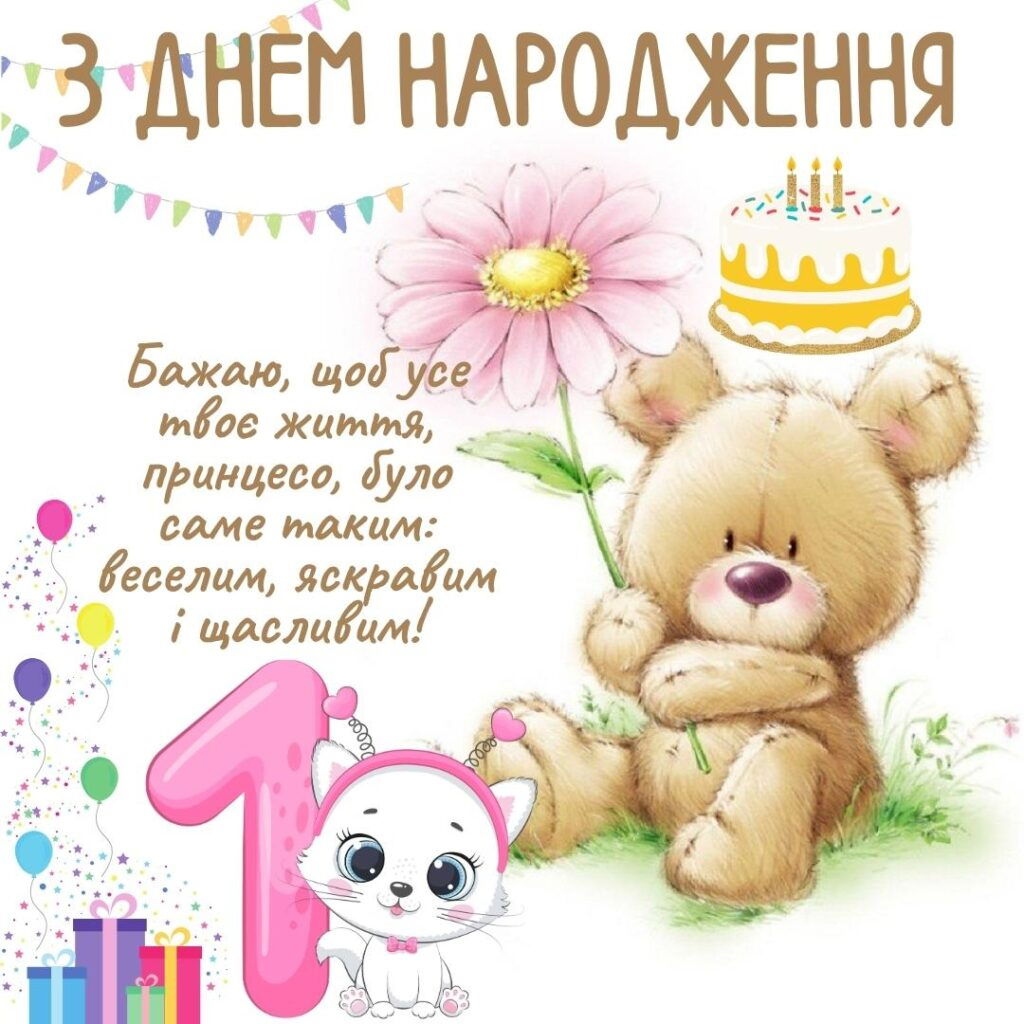 Найтепліші привітання з днем народження для внучки від бабусі