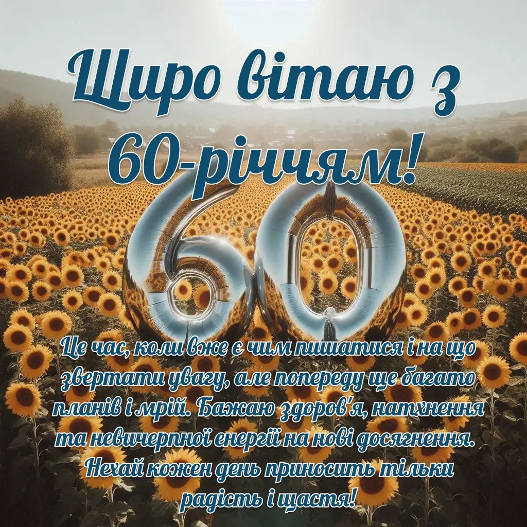 Поетичні вітання до 60-річчя