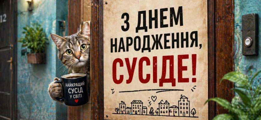 Мистецтво добросусідства: Оригінальні та душевні привітання з днем народження для сусіда та сусідки