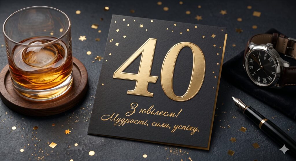 Привітання з 40 річчям своїми словами