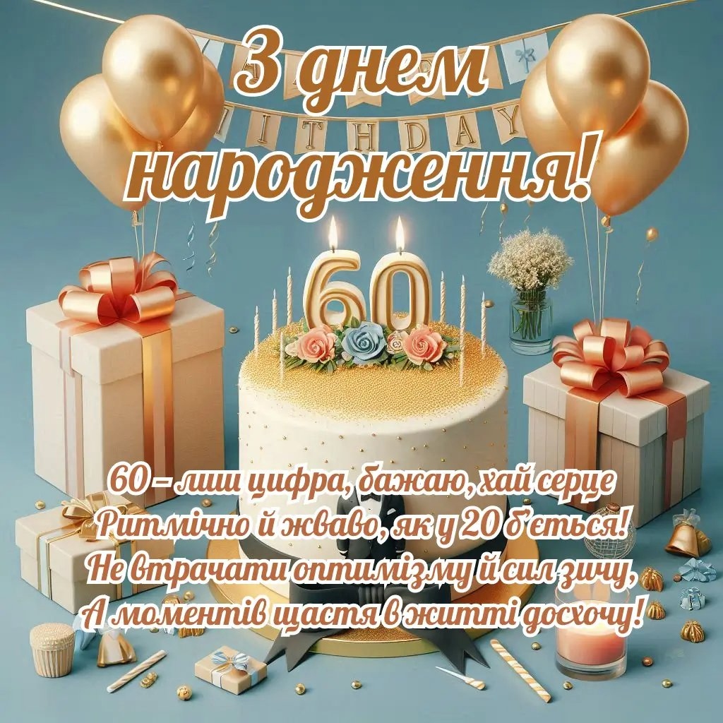 Поетичні вітання до 60-річчя