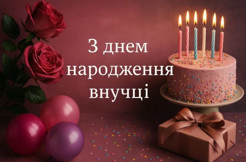 Найтепліші привітання з днем народження для внучки від бабусі