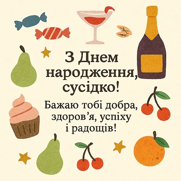 Оригінальні та душевні привітання з днем народження для сусіда та сусідки