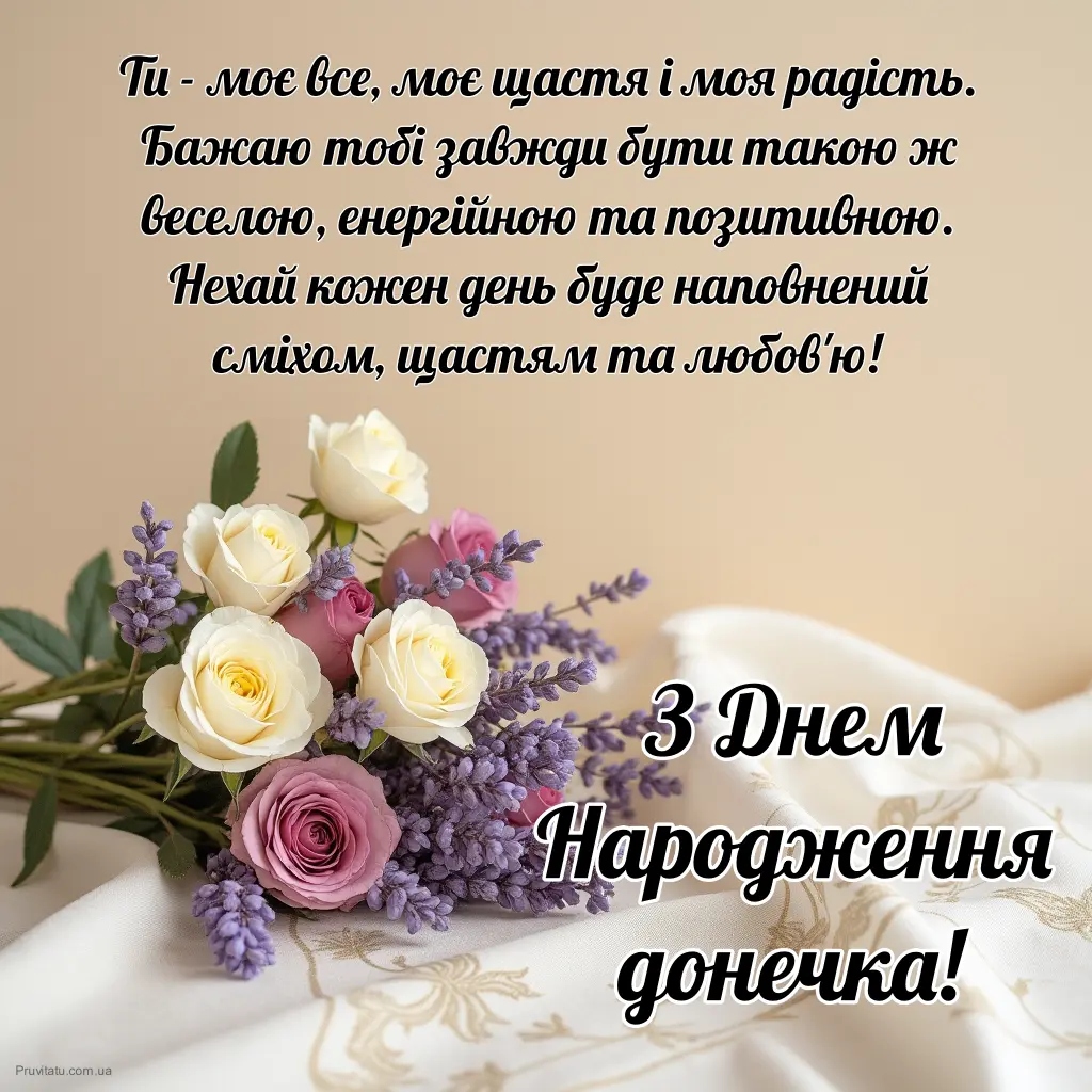 Привітання з днем народження доньці від мами до сліз